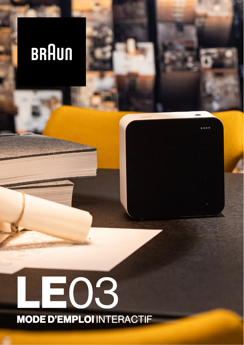 Page n°1 - Manuel utilisateur Braun LE03