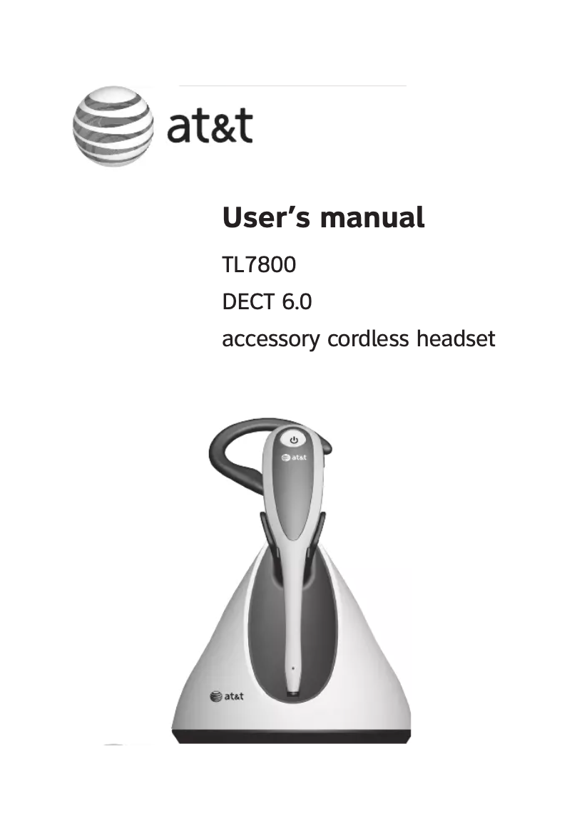 Image de la première page du manuel de l'appareil TL7800