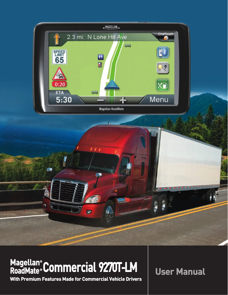 Page n°1 - Manuel utilisateur Magellan Roadmate Commercial 9261T-LM