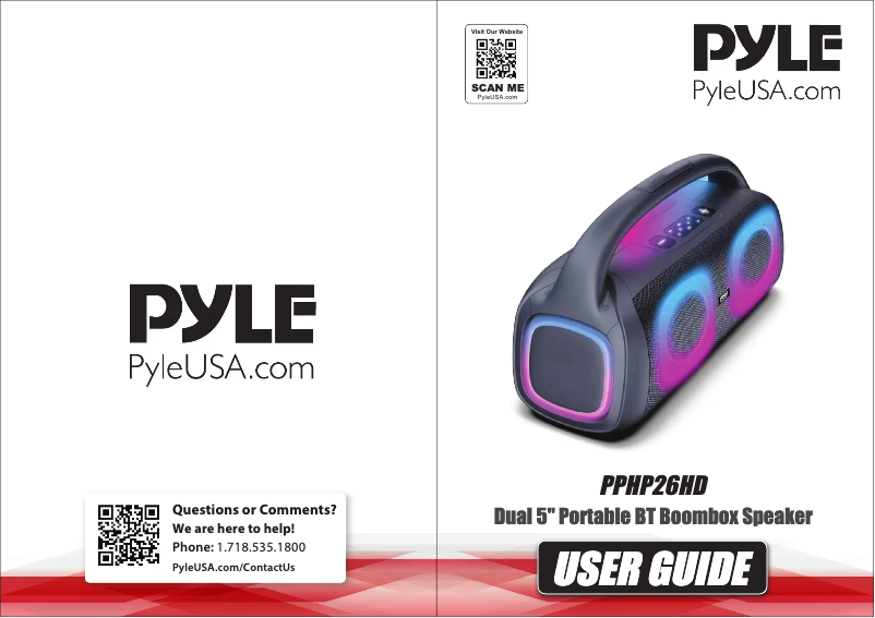 Página 1 del manual Manual de usuario Pyle PPHP26HD