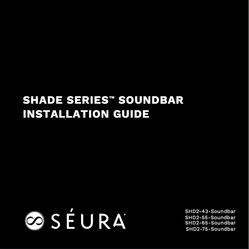 Page n°1 - Guide d'installation Seura SSB-2