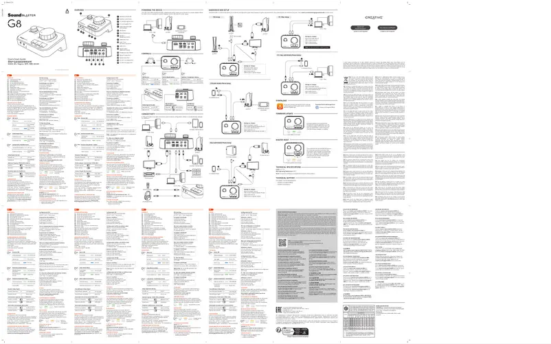 Page n°1 - Manuel utilisateur Creative Sound Blaster G8