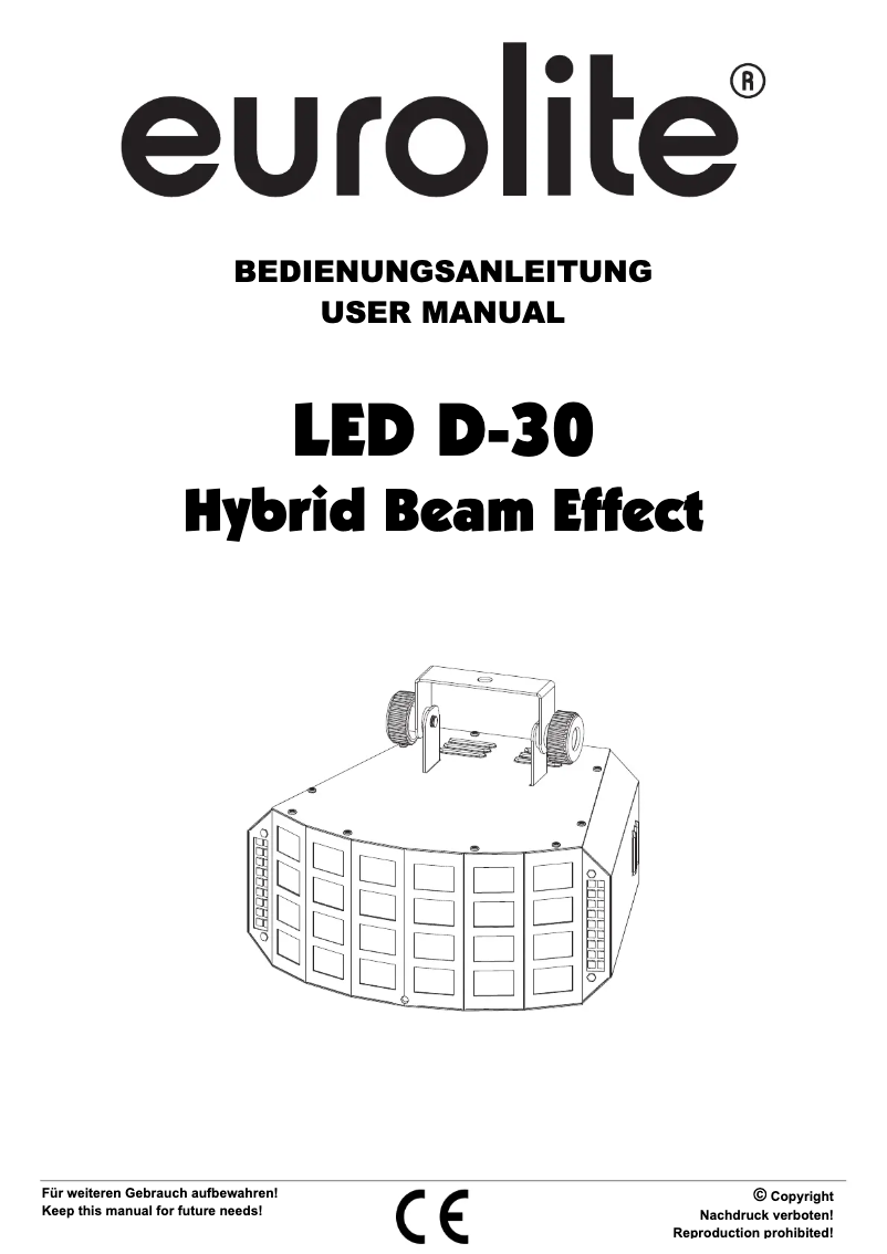 Page n°1 - Manuel utilisateur Eurolite LED D-30
