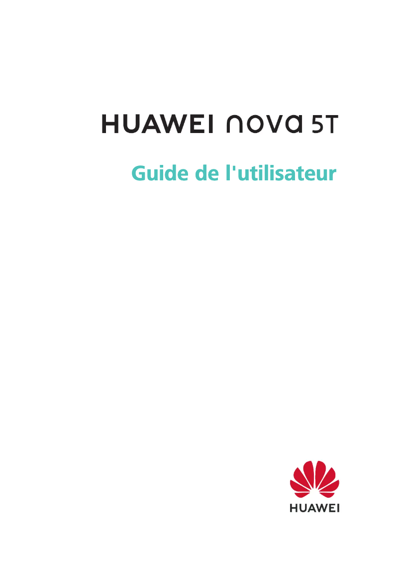 Page 1 de la notice Manuel utilisateur Huawei Nova 5T