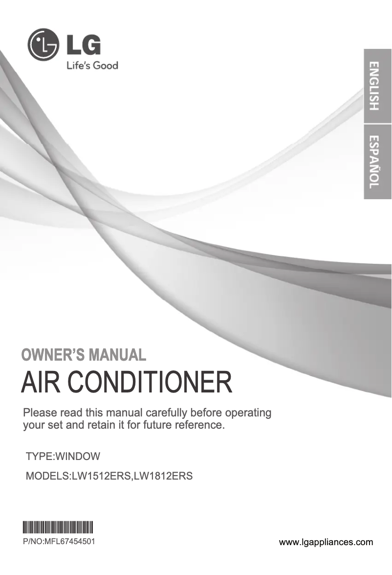 Página 1 del manual Manual de usuario LG LW1512ERS