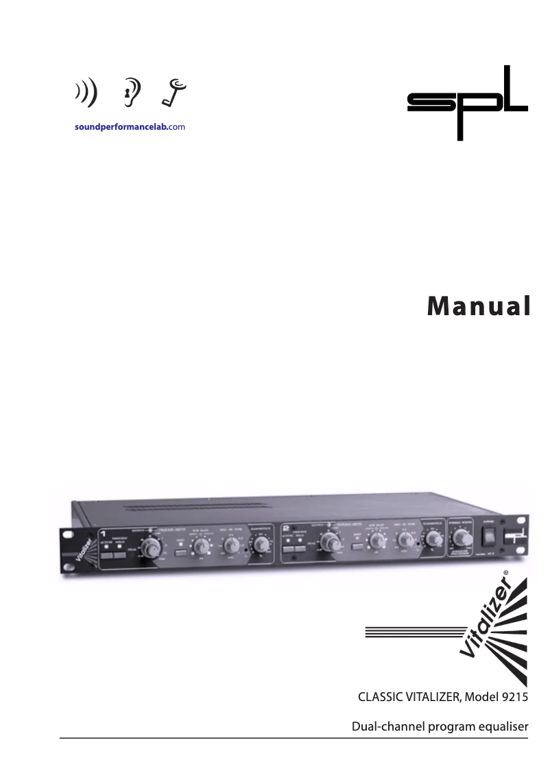 Image de la première page du manuel de l'appareil Classic Vitalizer 9215