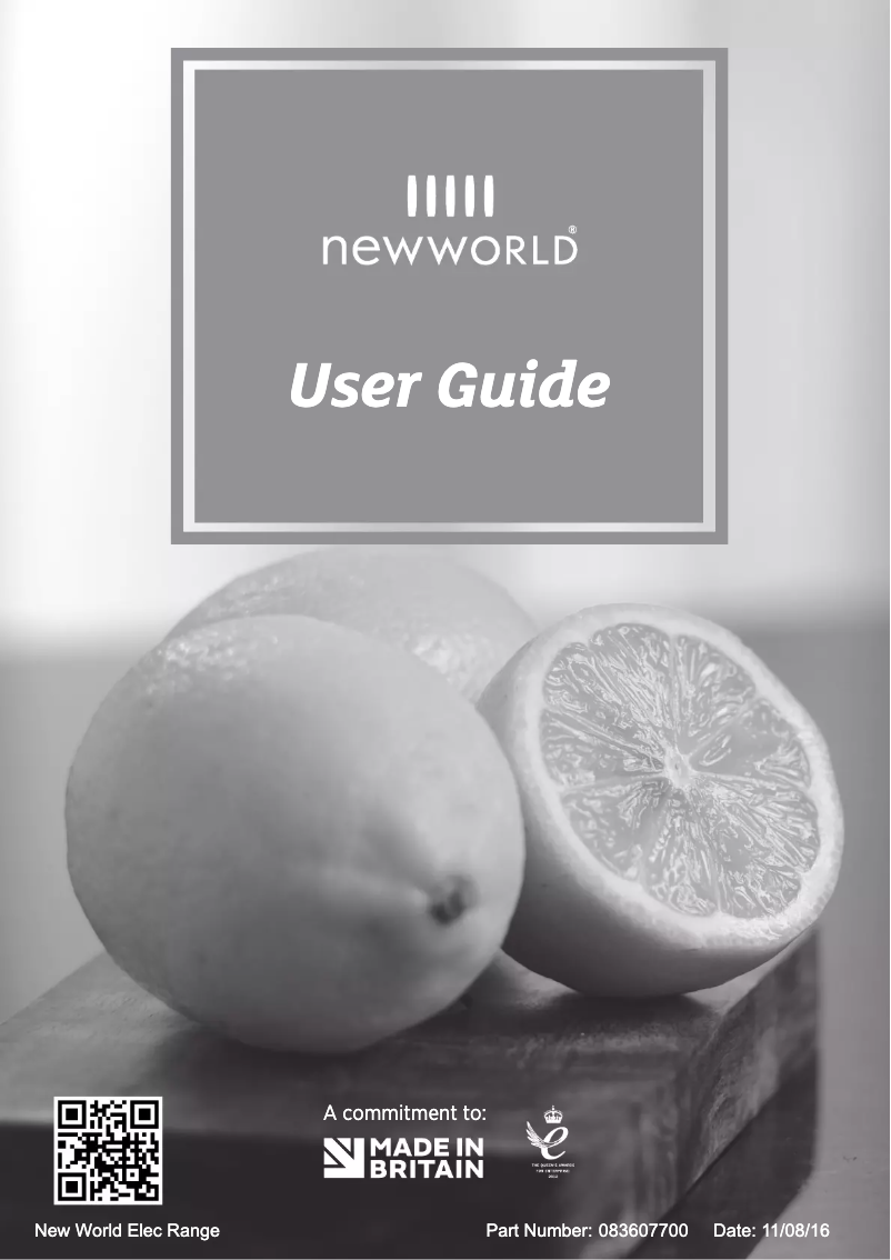 Page n°1 - Manuel utilisateur New World Vision 90E