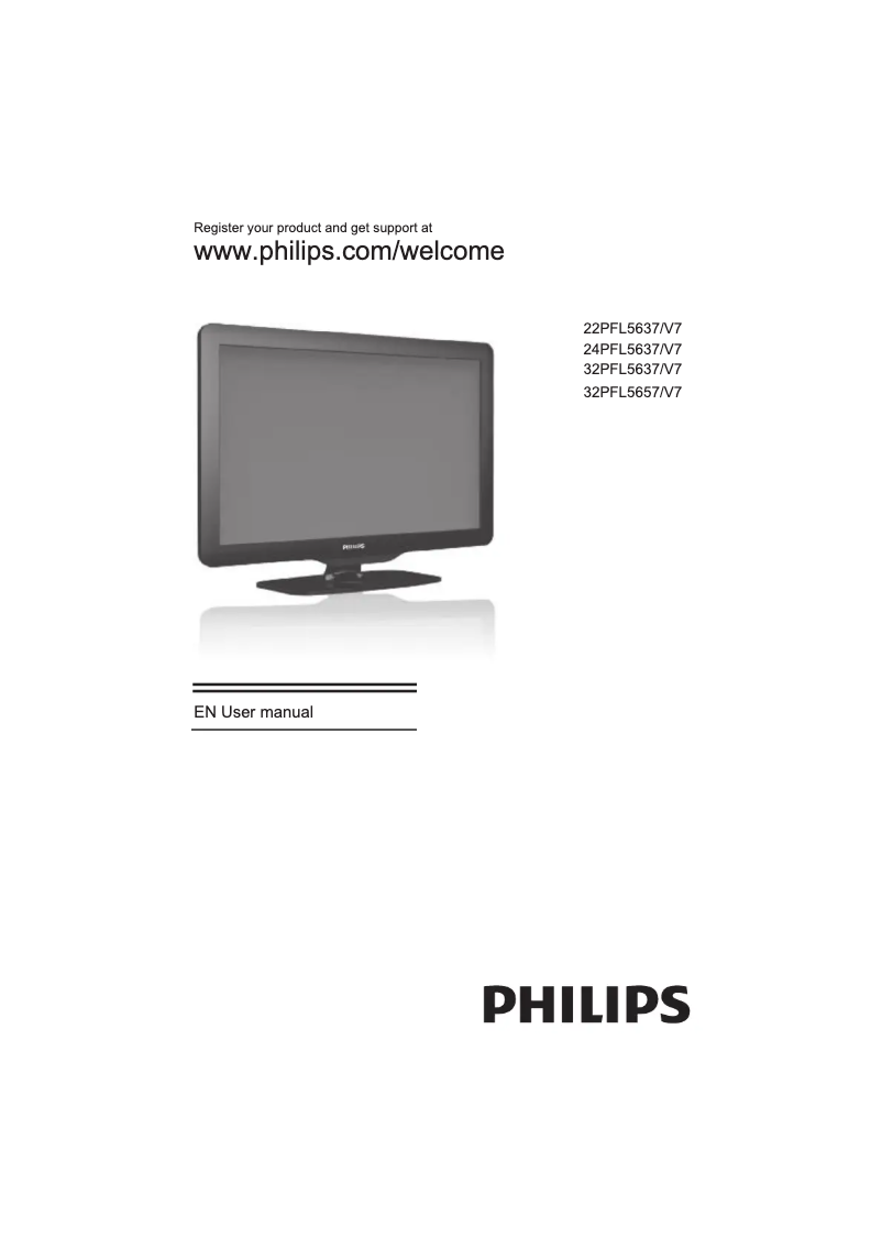 Página 1 del manual Manual de usuario Philips 24PFL5637