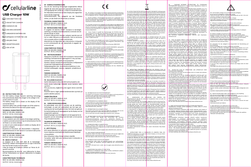 Image de la première page du manuel de l'appareil USB Charger 10W