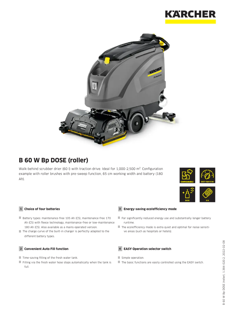 Imagen de la primera página del manual del dispositivo B 60 W Bp Dose
