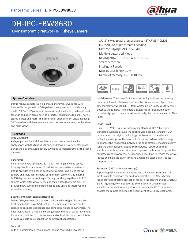 Image de la première page du manuel de l'appareil IPC-EBW8630