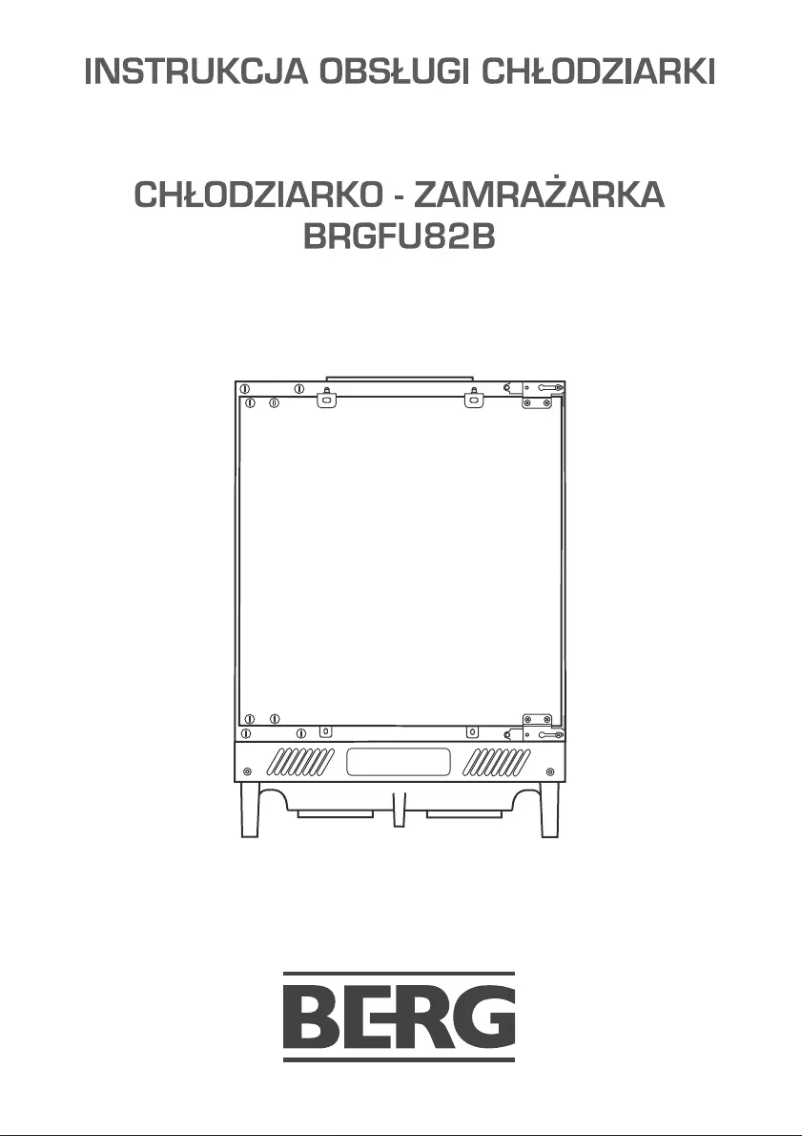 Image de la première page du manuel de l'appareil BRGFU82B