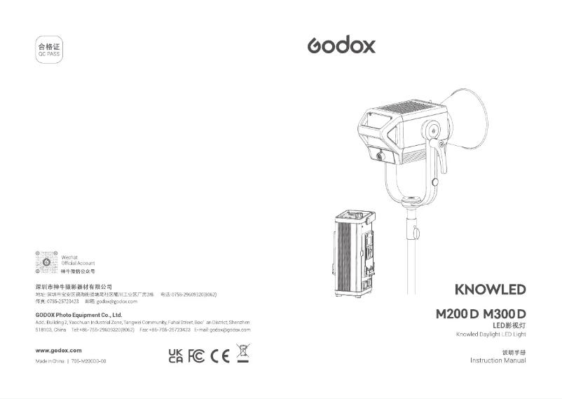 Página 1 del manual Manual de usuario Godox M300D