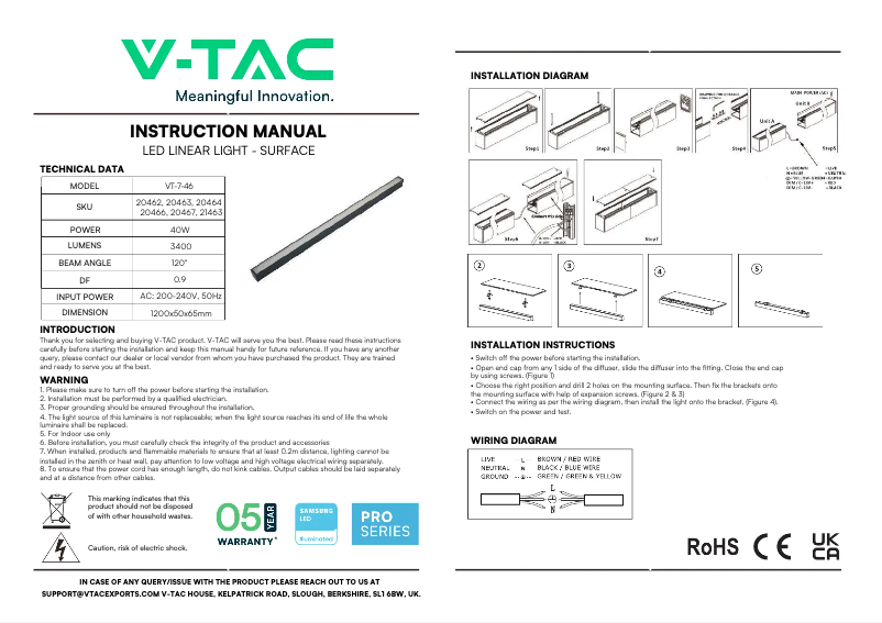 Image de la première page du manuel de l'appareil VT-7-46