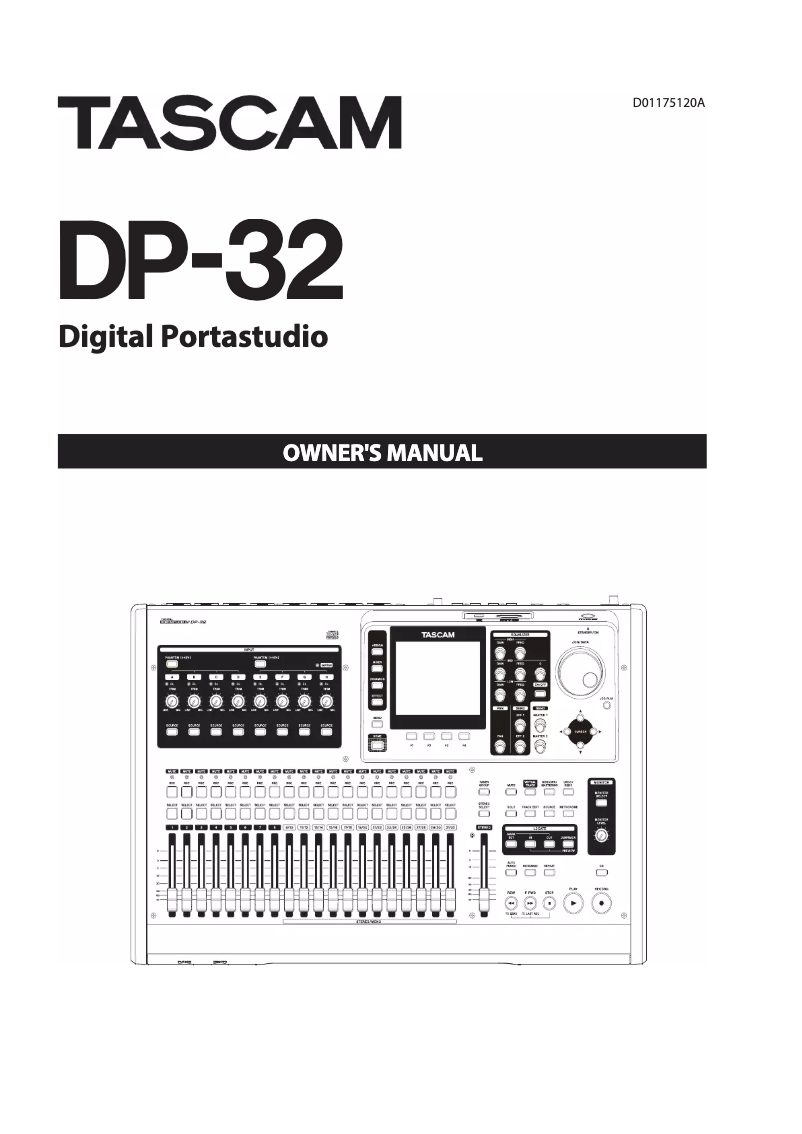 Image de la première page du manuel de l'appareil DP-32