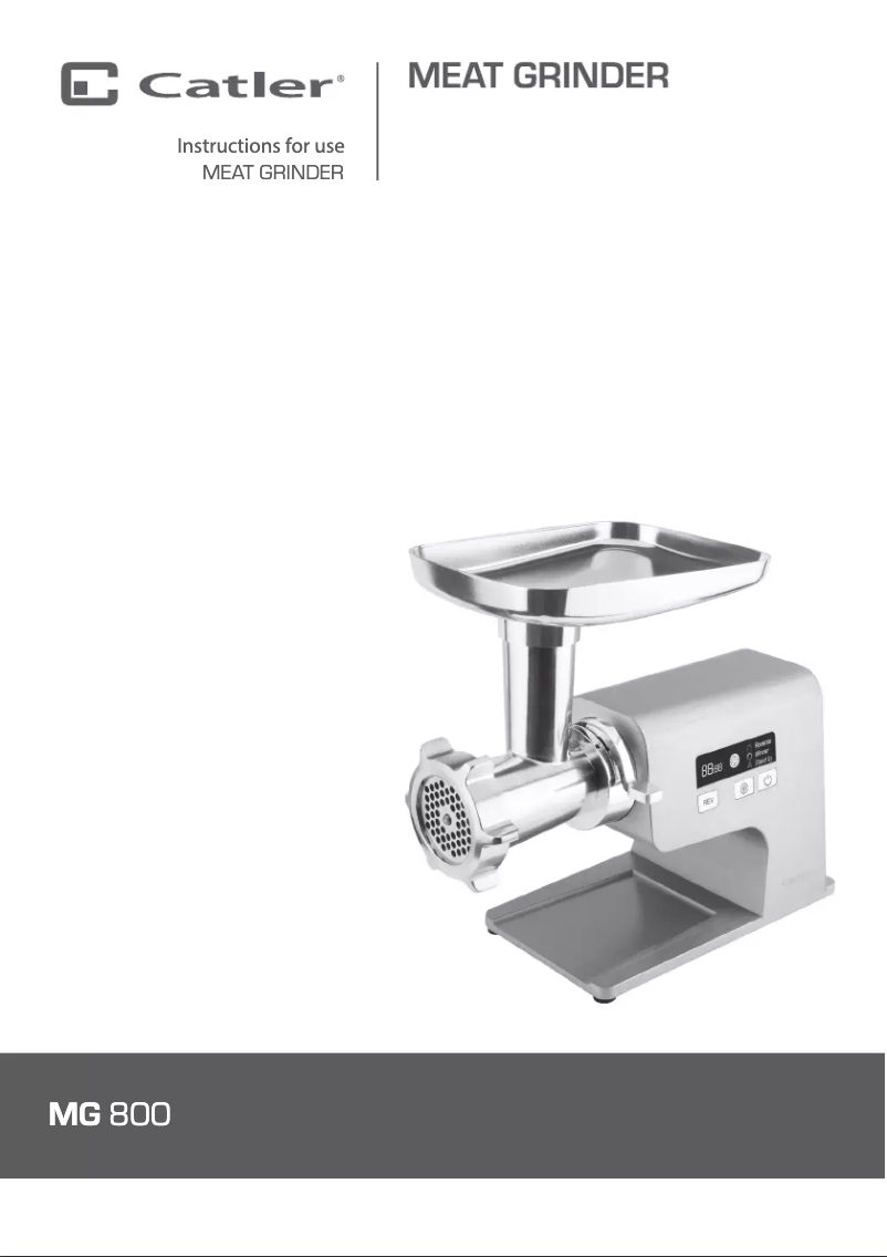 Página 1 del manual Manual de usuario Catler MG 800
