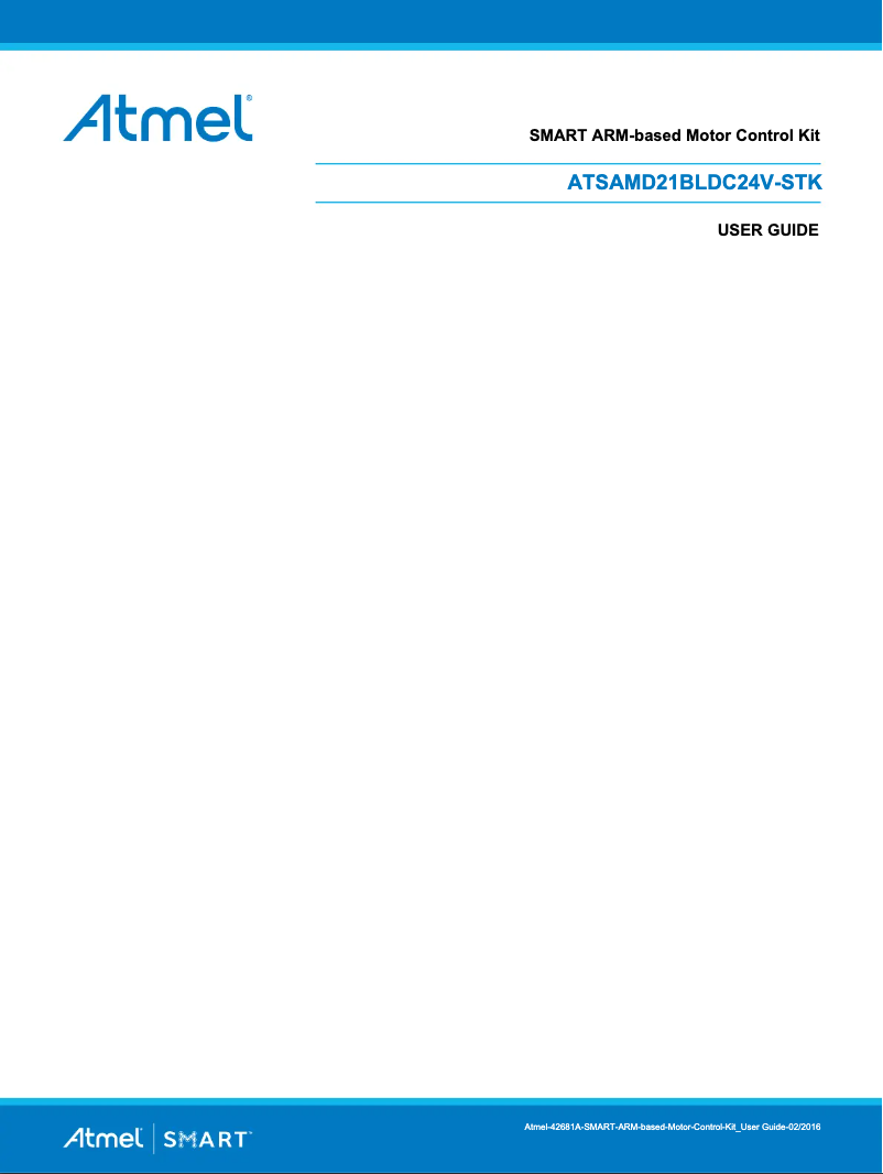Page 1 de la notice Manuel utilisateur Microchip ATSAMD21BLDC24V-STK