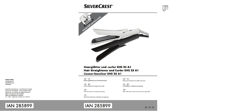 Page n°1 - Manuel utilisateur SilverCrest SHS 25 A1
