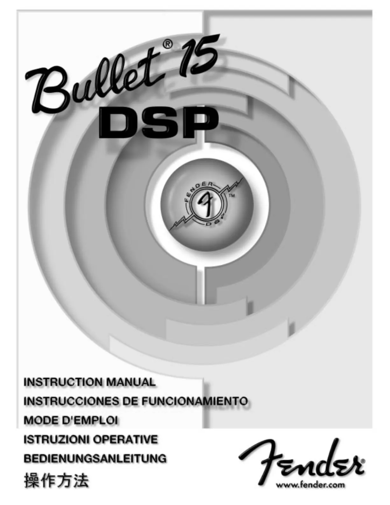 Imagen de la primera página del manual del dispositivo Bullet 15 DSP