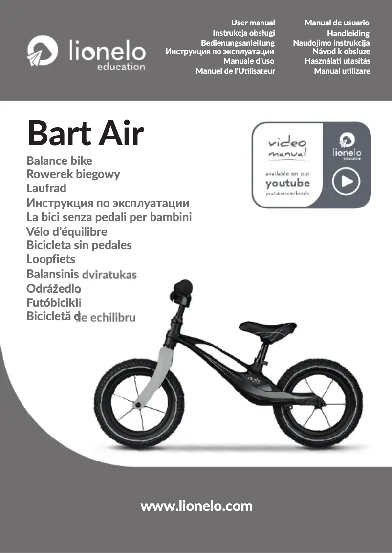 Página 1 del manual Manual de usuario Lionelo Bart Air