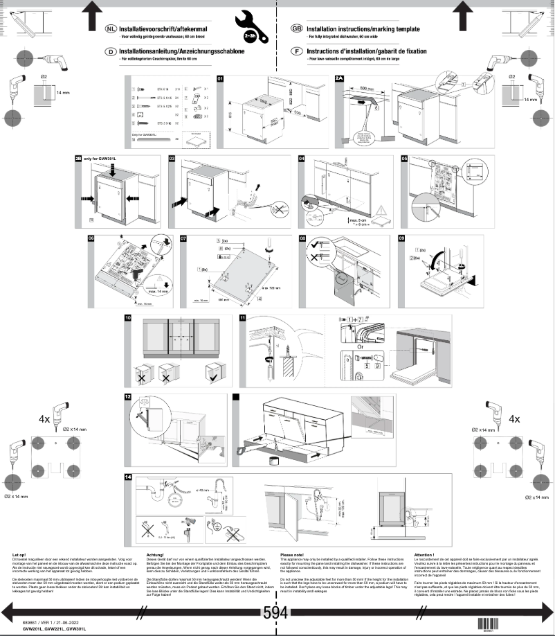 Image de la première page du manuel de l'appareil GVW201L