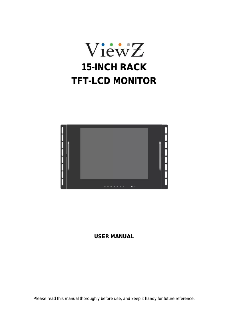 Page n°1 - Manuel utilisateur ViewZ VZ-15RCR