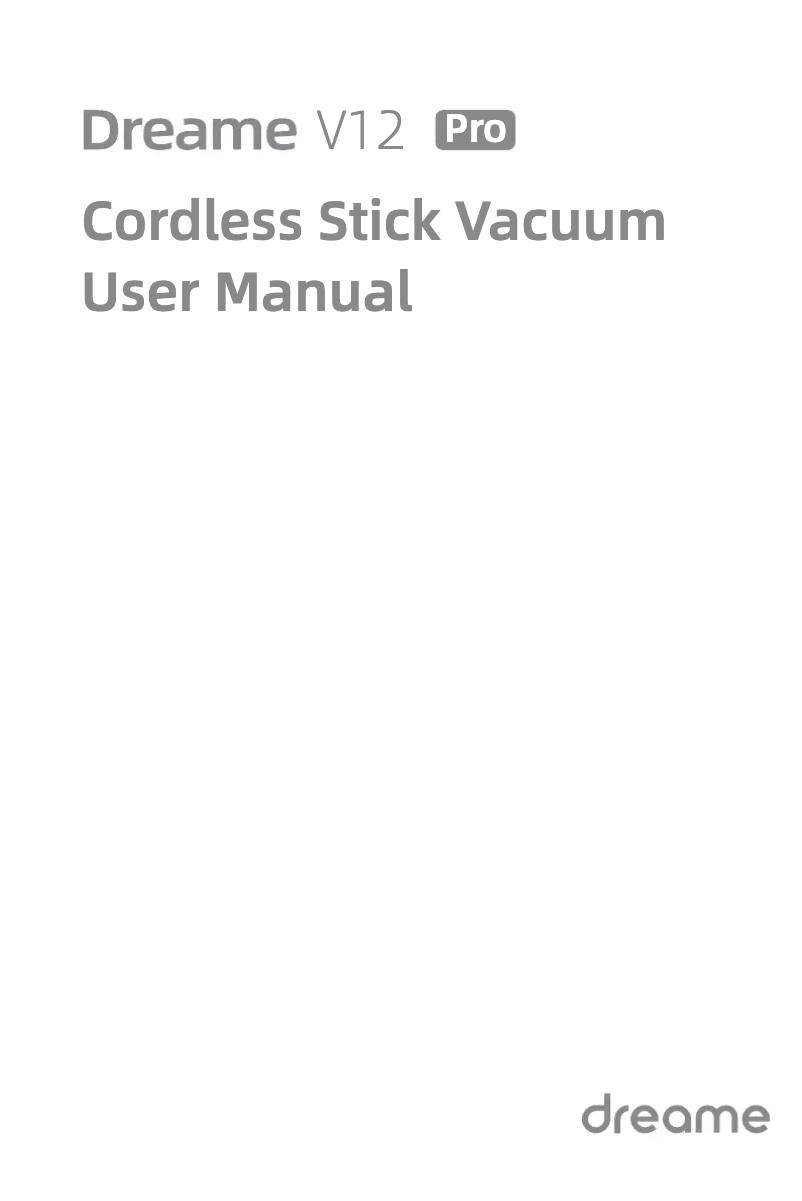 Imagen de la primera página del manual del dispositivo V12 Pro