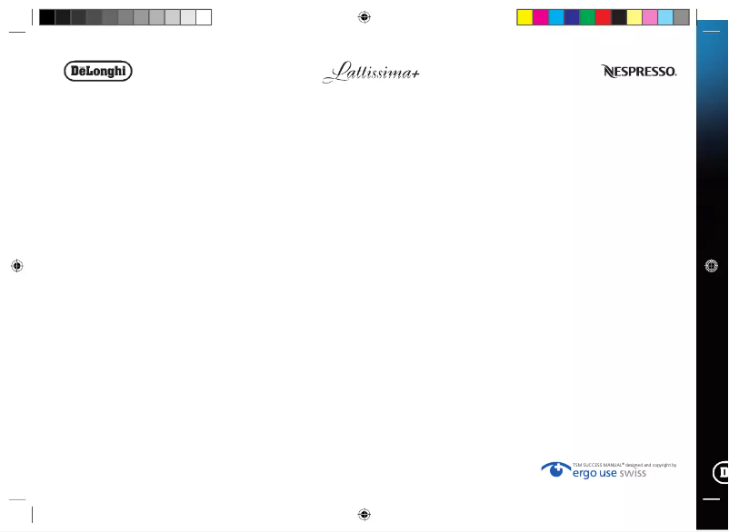 Image de la première page du manuel de l'appareil Lattissima Plus