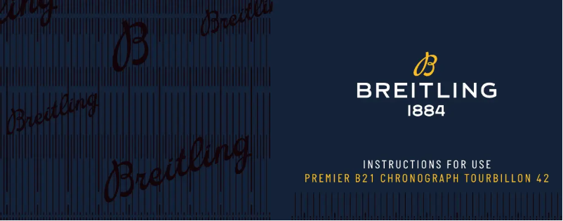 Página 1 del manual Manual de usuario Breitling Premier B21 Chronograph Tourbillon 42