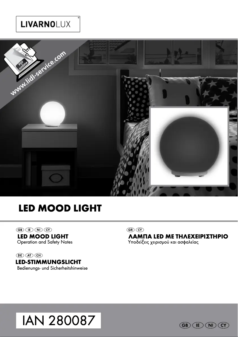 Page n°1 - Manuel utilisateur Livarno Lux IAN 280087