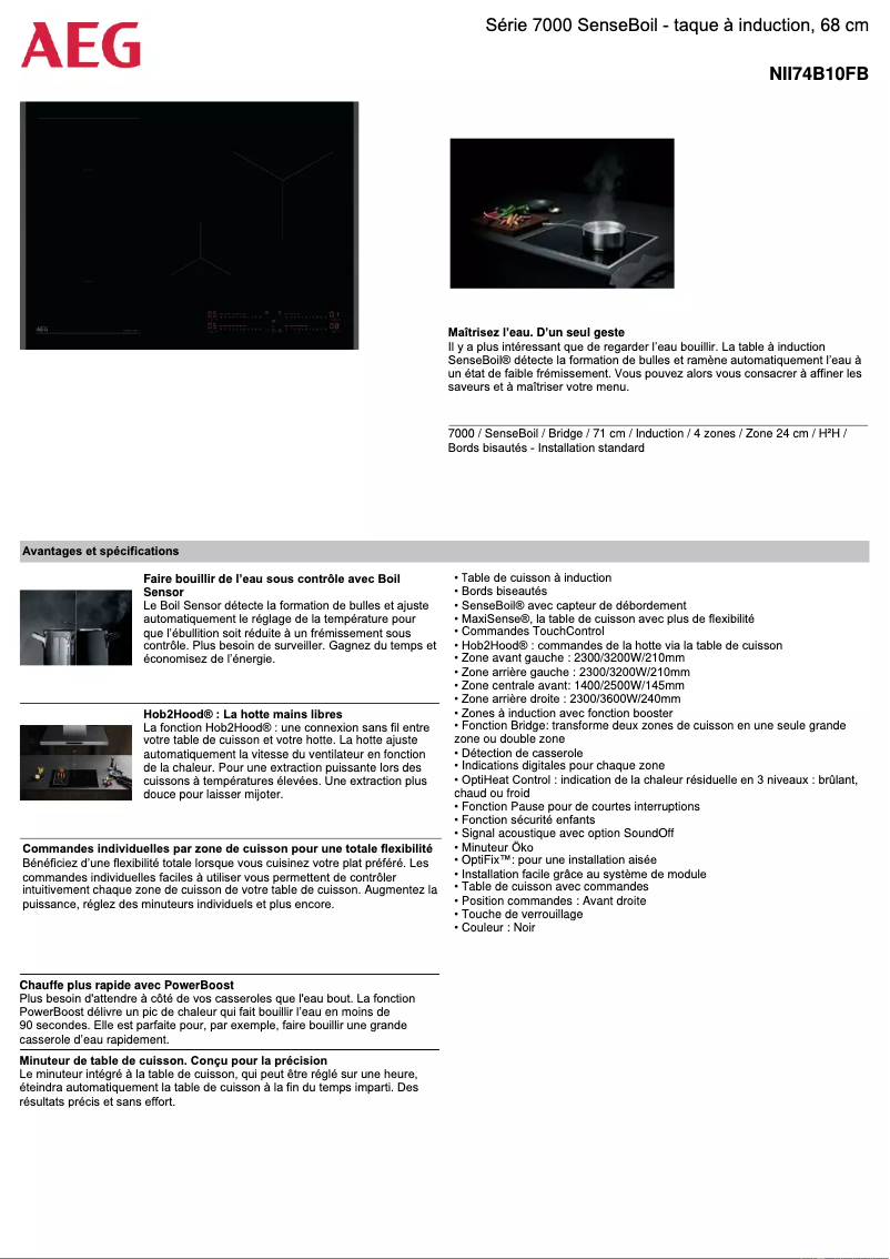 Image de la première page du manuel de l'appareil NII74B10FB