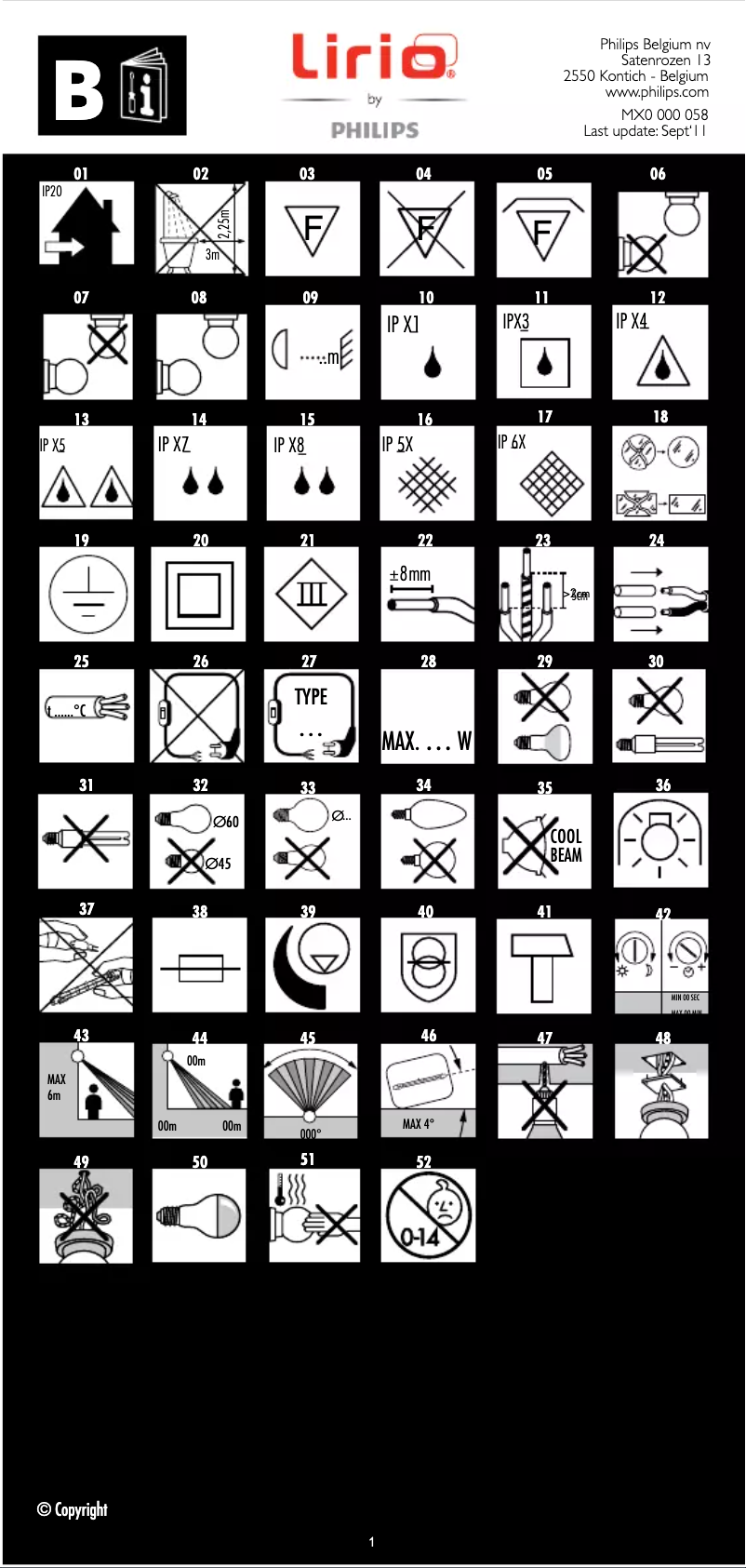 Page n°1 - Manuel utilisateur Lirio by Philips 42500/93/LI