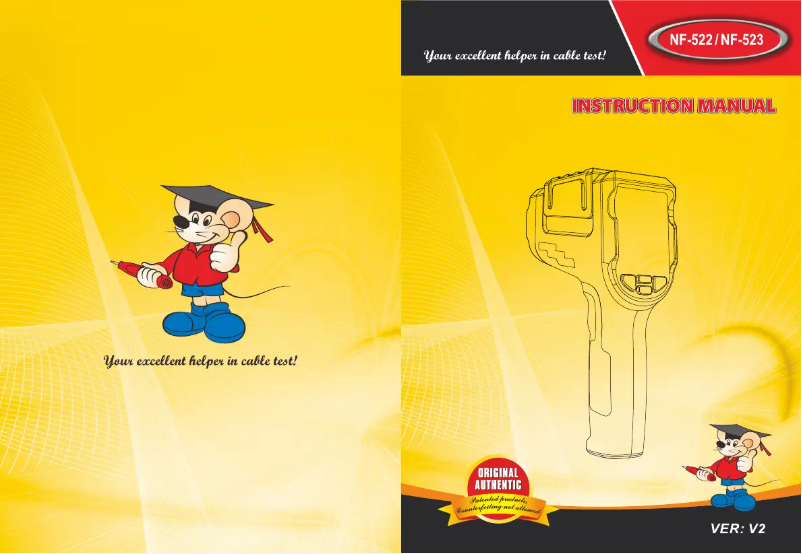 Page 1 de la notice Manuel utilisateur Noyafa NF-523