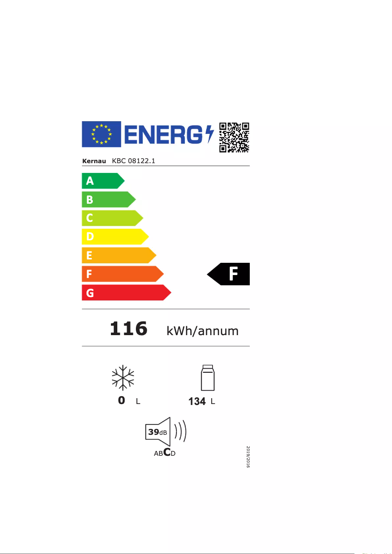 Page n°1 - Label énergétique Kernau KBC08122