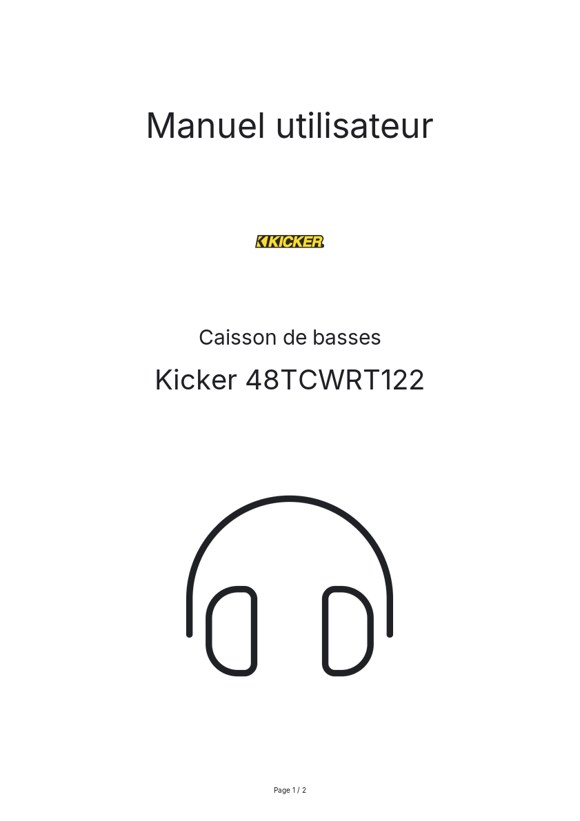 Image de la première page du manuel de l'appareil 48TCWRT122