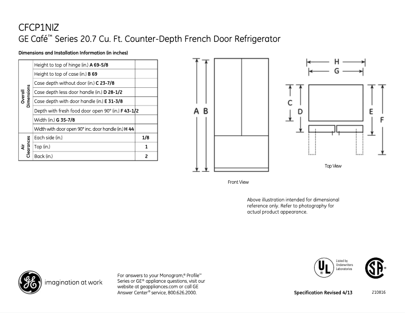 Imagen de la primera página del manual del dispositivo Café CFCP1NIZSS