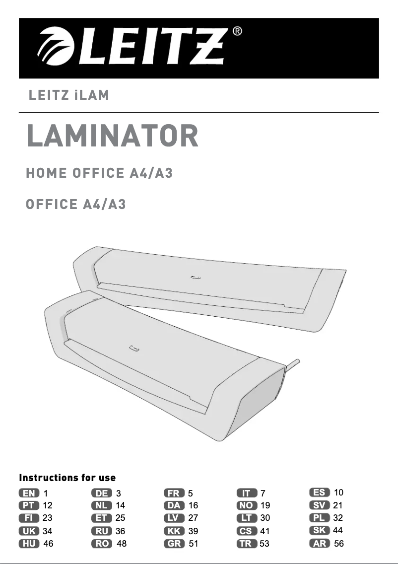 Page n°1 - Manuel utilisateur Leitz iLAM 7440-00-89
