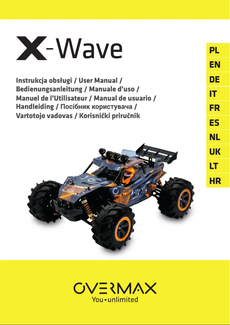 Page 1 de la notice Manuel utilisateur Overmax X-Wave