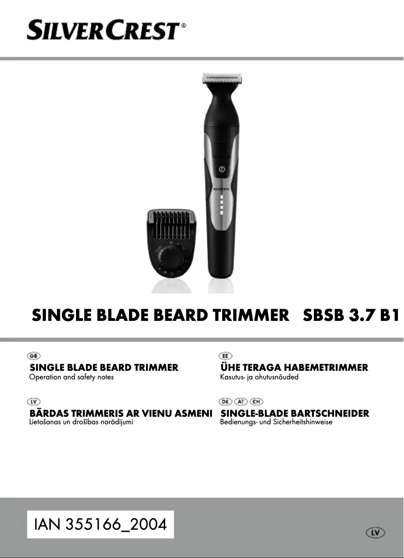 Image de la première page du manuel de l'appareil SBSB 3.7 B1