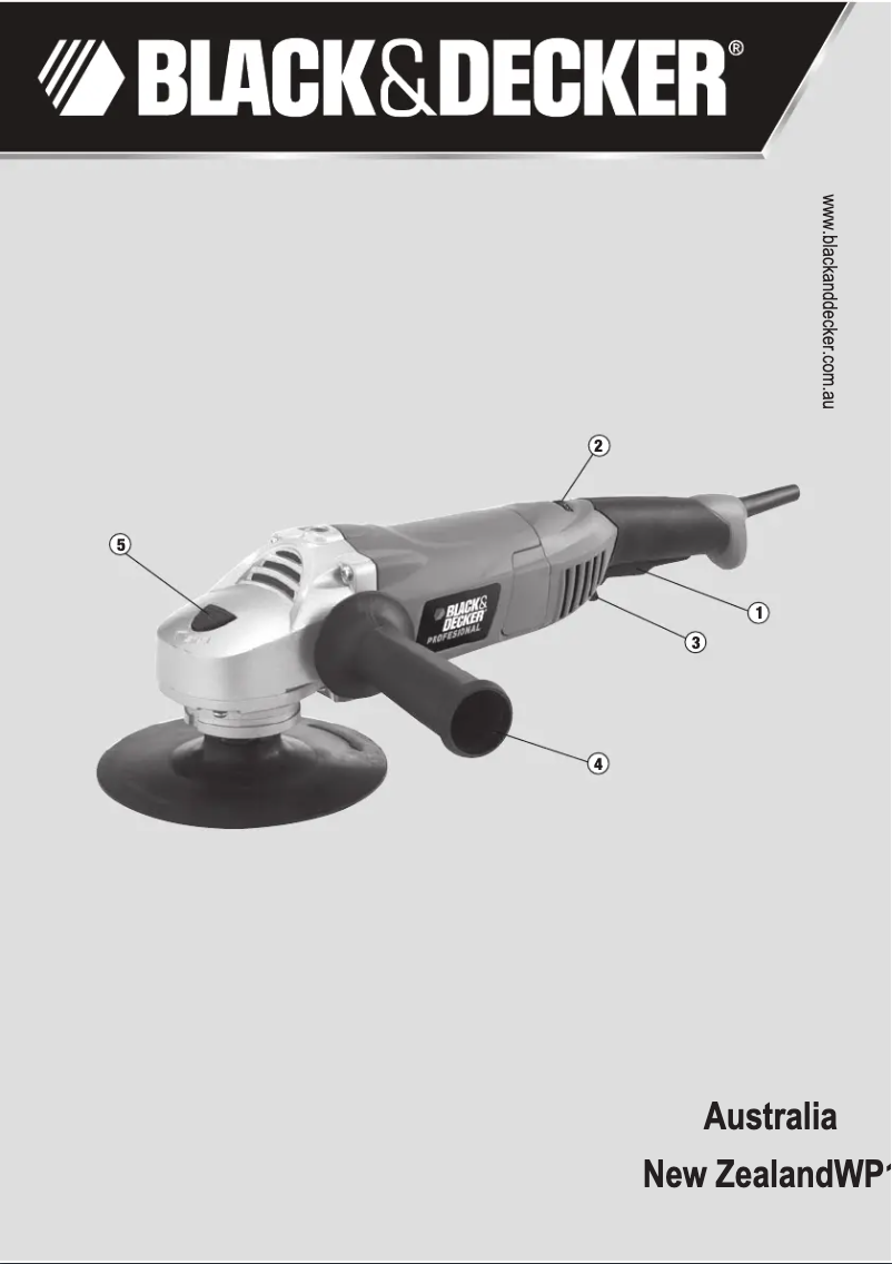 Page n°1 - Manuel utilisateur Black & Decker WP1500K