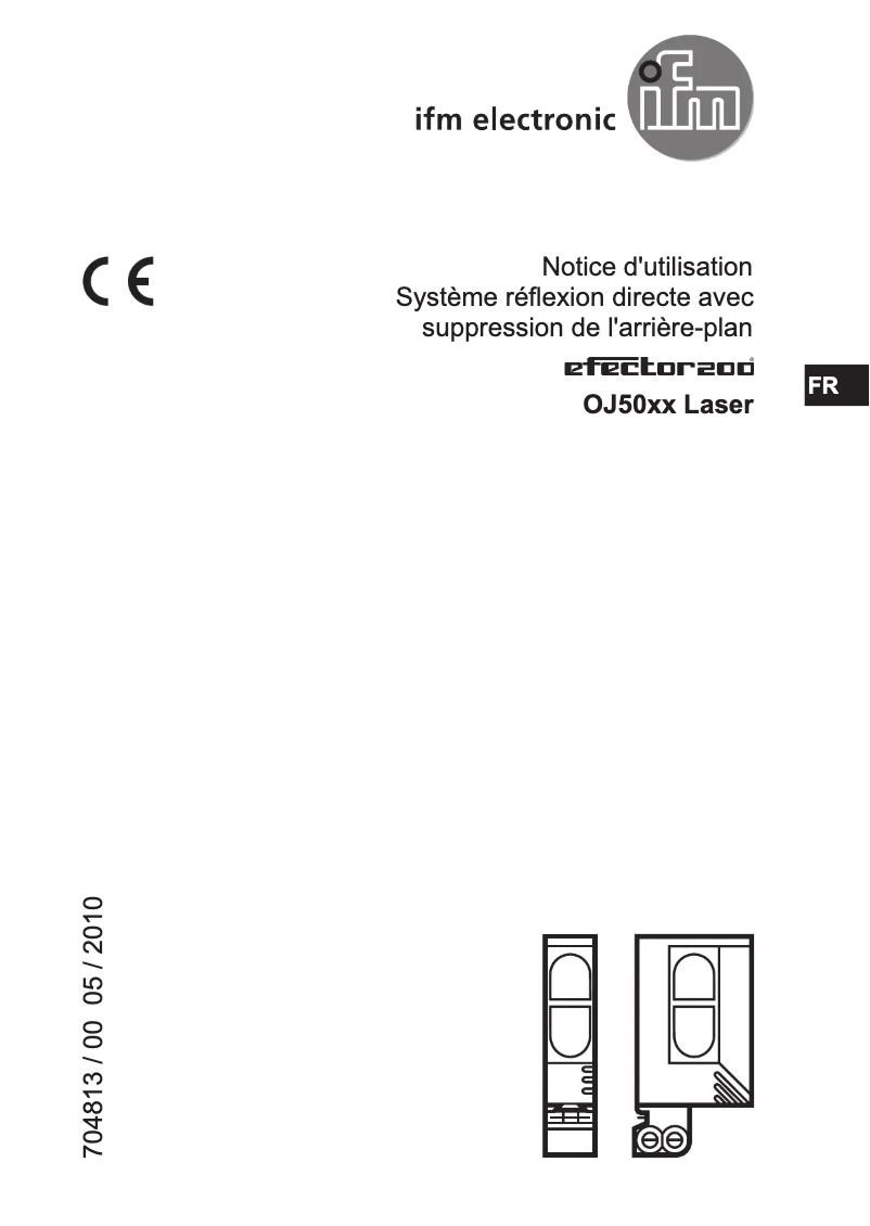 Page n°1 - Manuel utilisateur IFM OJ5058