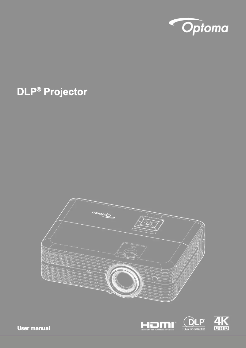 Page 1 de la notice Manuel utilisateur Optoma UHD51A