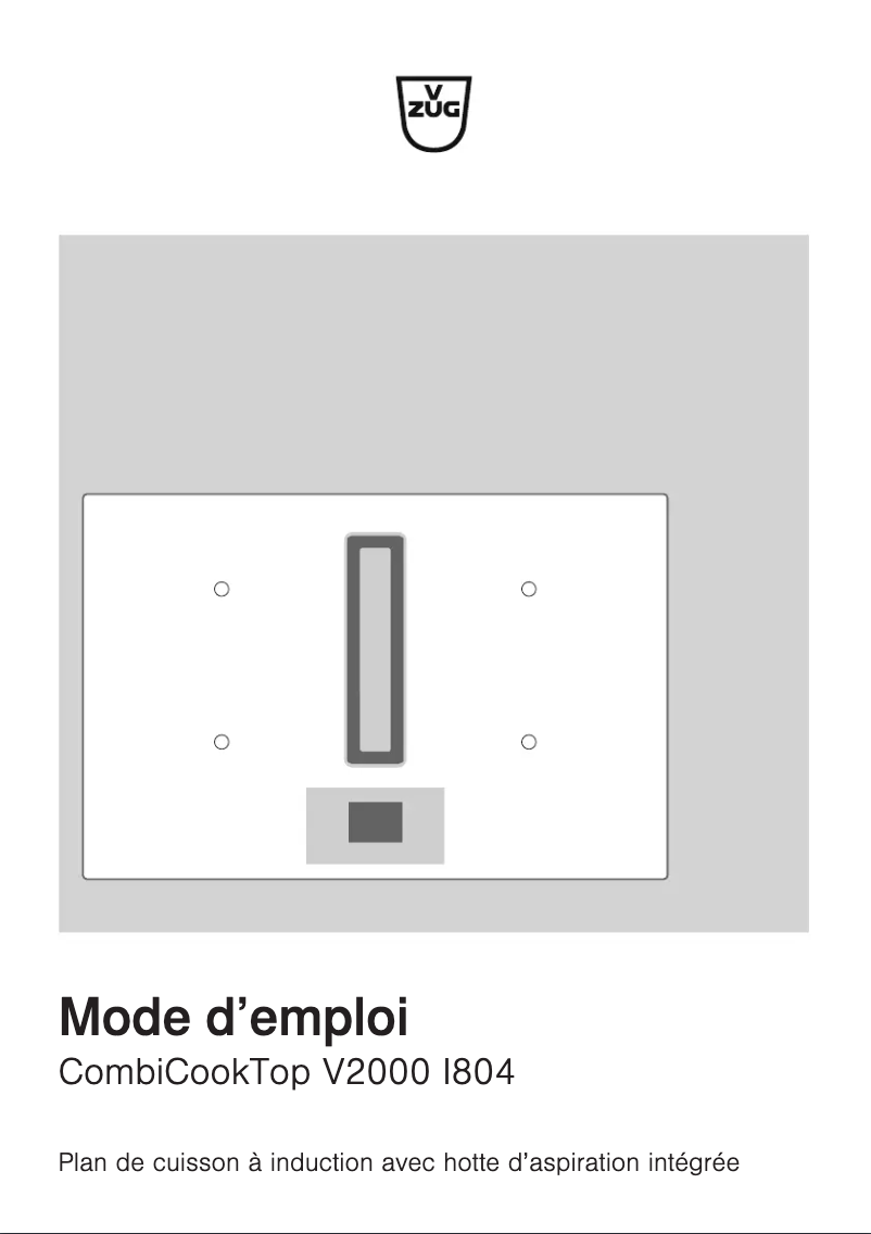 Image de la première page du manuel de l'appareil CombiCookTop V2000 I804