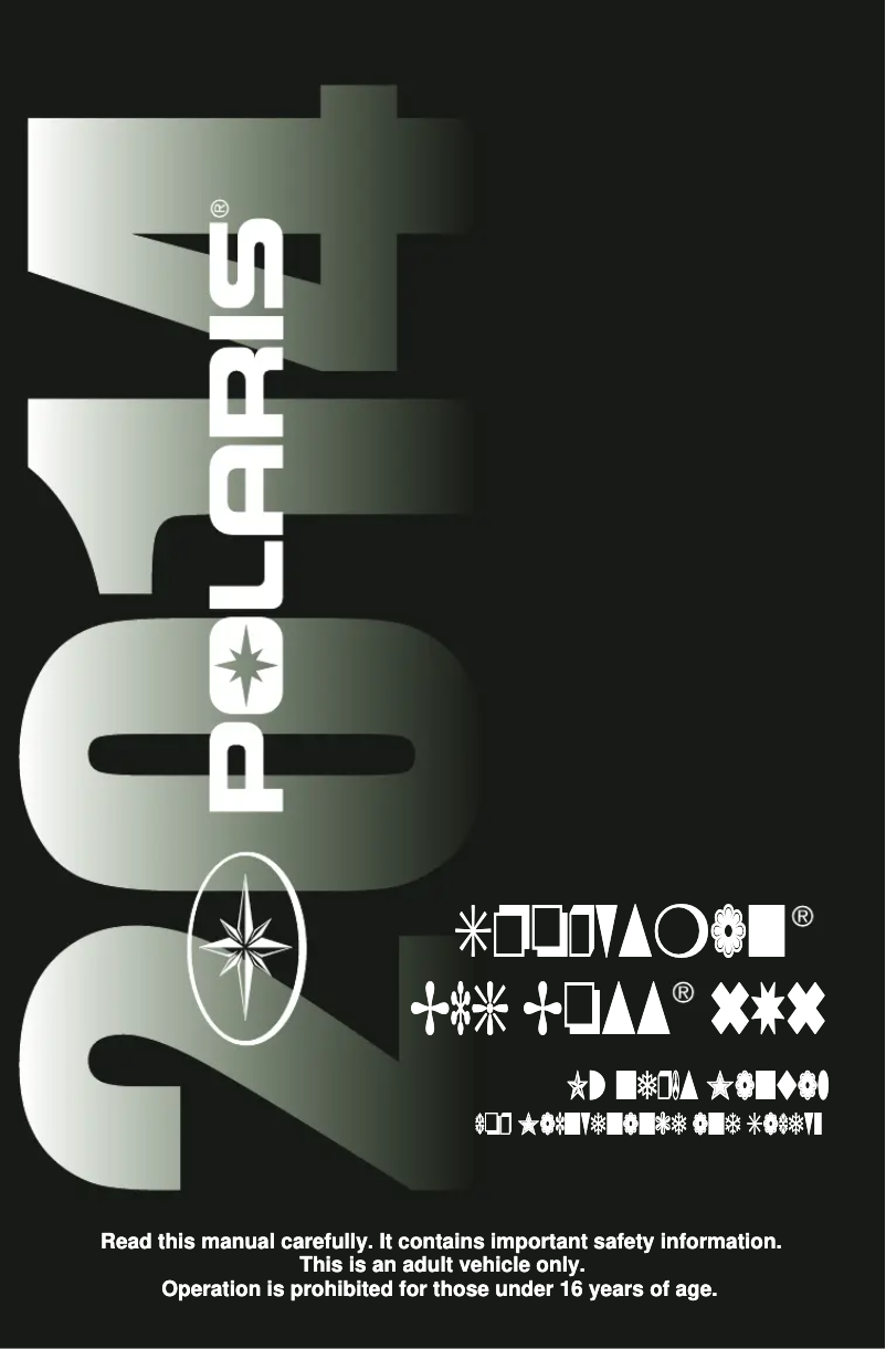 Imagen de la primera página del manual del dispositivo Sportsman Big Boss 6X6 (2014)