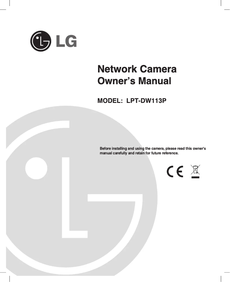 Page 1 de la notice Manuel utilisateur LG LPT-DW113P