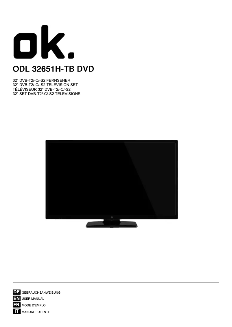 Página 1 del manual Manual de usuario OK ODL 32651H-TB DVD