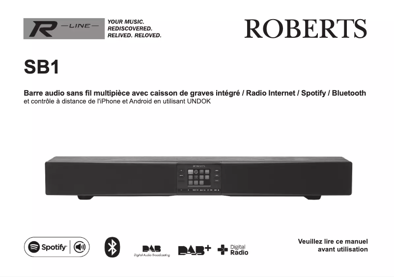 Page 1 de la notice Manuel utilisateur Roberts SB1