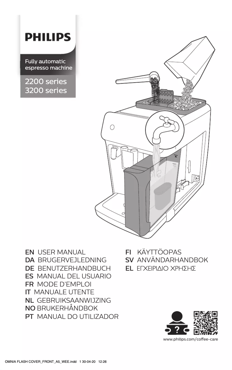 Page 1 of the manual User Manual Philips 2200 Series EP2520