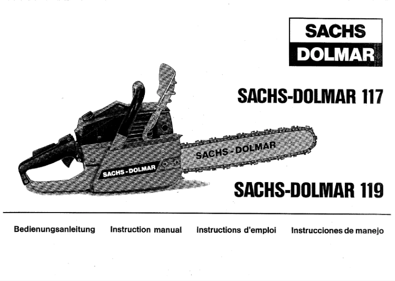 Page 1 de la notice Manuel utilisateur Dolmar 119