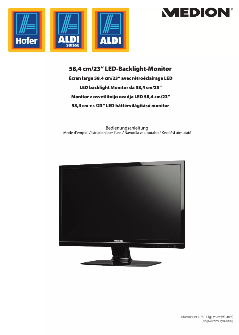 Page n°1 - Manuel utilisateur Medion Akoya X55089 (MD 20889)